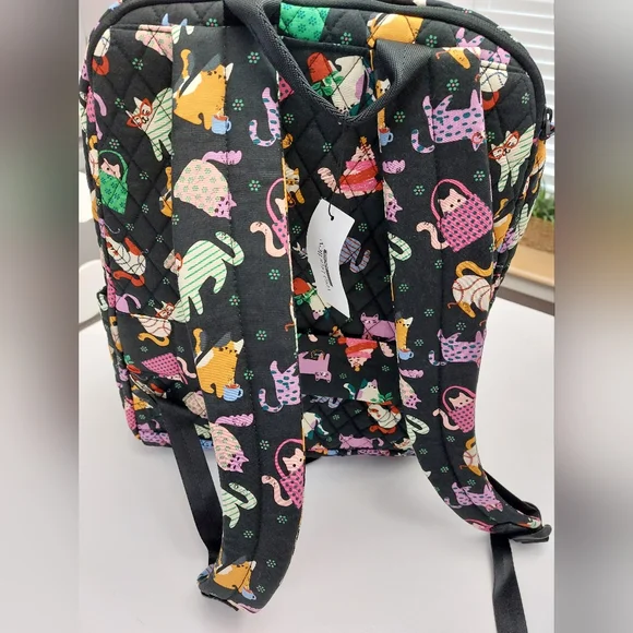 Vera Bradley Essential Large Backpack Herding Cats NWT - Picture 3 of 6